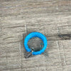 Light blue large bead serviette rings 6 pack made with love