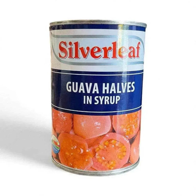 Silverleaf Guava Halves in Syrup 410g can.