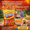 Simba Fritos Tomato 120g bag of South African tomato-flavored crunchy corn chips