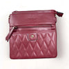 Sling Bag - Maroon PU leather - Something From Home - South African Shop