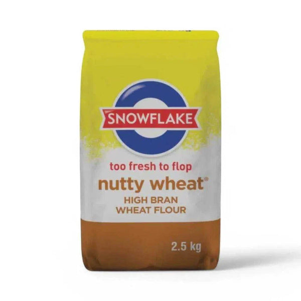 Snowflake Nutty Wheat High Bran Wheat Flour 2.5kg packaging.