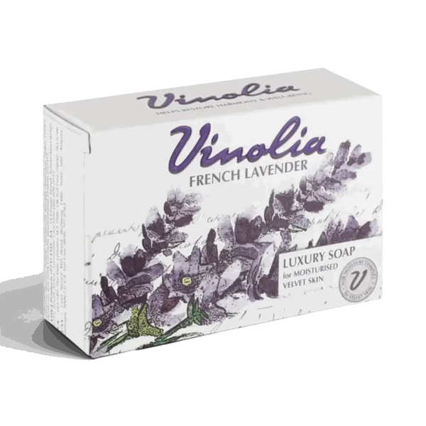 Vinolia Lavender Soap Bar 125g with moisturizing and calming fragrance