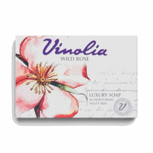 Vinolia Wild Rose luxury soap bar 125g with floral fragrance and moisturizing glycerine for soft skin
