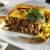 Bobotie dish with Royco Cook-in-Sauce, served with yellow rice.