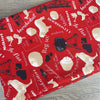 Red Tablecloth with Afrikaans Sayings - Something From Home - South African Shop