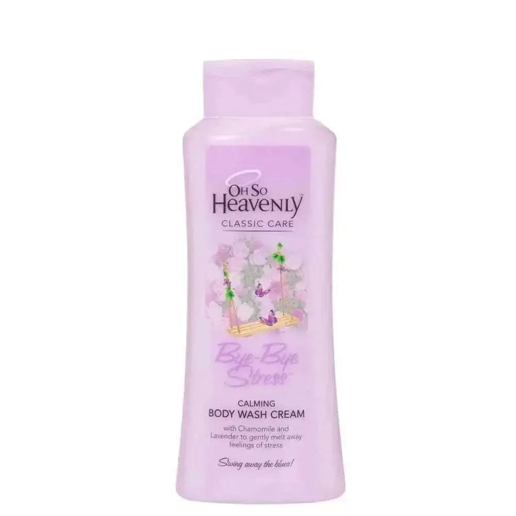 Oh So Heavenly Classic Care Body Wash Bye Bye Stress 720ml with calming lavender and chamomile fragrance