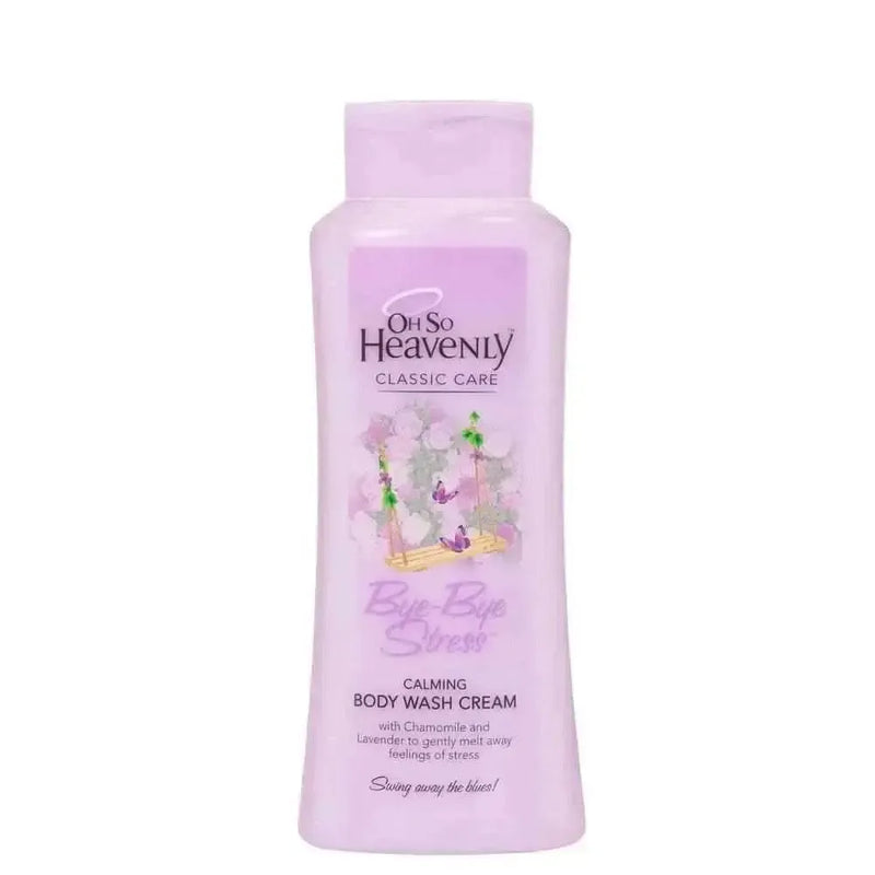 Oh So Heavenly Classic Care Body Wash Bye Bye Stress 720ml with calming lavender and chamomile fragrance