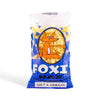 Foxi Nax Salt & Vinegar snack pack - 75g, tangy and crunchy puffed chips.