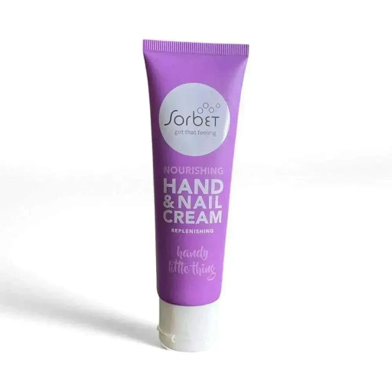 Sorbet Hand & Nail Cream Nourishing 75ml tube with Dragon Fruit extract and Argan Oil for soft, hydrated hands and healthy nails