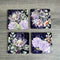 Coasters - Blue Summer Proteas (Set of 4) - Something From Home - South African Shop
