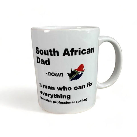 Coffee Mug "South African Dad" - a man who can fix anything (11oz) - Something From Home - South African Shop