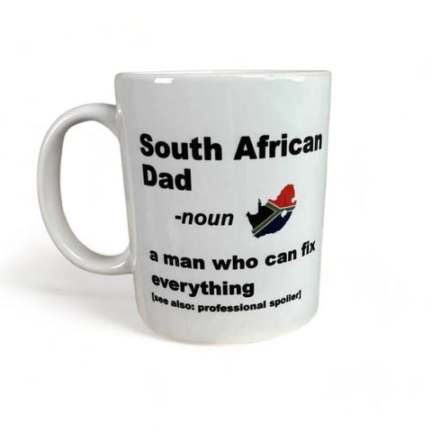 Coffee Mug "South African Dad" - a man who can fix anything (11oz) - Something From Home - South African Shop