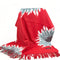 Cotton Road Cashmere Winter Scarf - Red with Grey Flowers - Something From Home - South African Shop