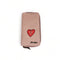 Cotton Road Large Wallet - Pink PU Leather with Red Heart - Something From Home - South African Shop