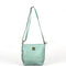 Cotton Road Sling Bag - Green PU Leather with Weave Effect - Something From Home - South African Shop