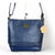 Cotton Road Sling Bag - Navy PU Leather with Weave Effect - Something From Home - South African Shop
