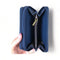 Cotton Road Small Wallet - Navy PU Leather with Protea - Something From Home - South African Shop