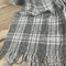 Cotton Road Winter Scarf - Grey, White and Black Patterned - Something From Home - South African Shop