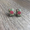 Earrings - Pink Protea with Delicious Monster - Something From Home - South African Shop