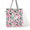 Handbag - Light Green PVC with Pink Proteas - Something From Home - South African Shop