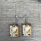 Hanging Earrings - Postage Stamp with Rabbit - Something From Home - South African Shop