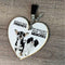 South African Shop - Key Tag - Wooden Heart Crazy Friends- - Something From Home