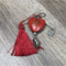 Keyring - Red - Heart with Tree of life - Something From Home - South African Shop