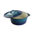 LK Flat Potjie Bake Pot 5L - BLUE Enamel(#12) - Something From Home - South African Shop