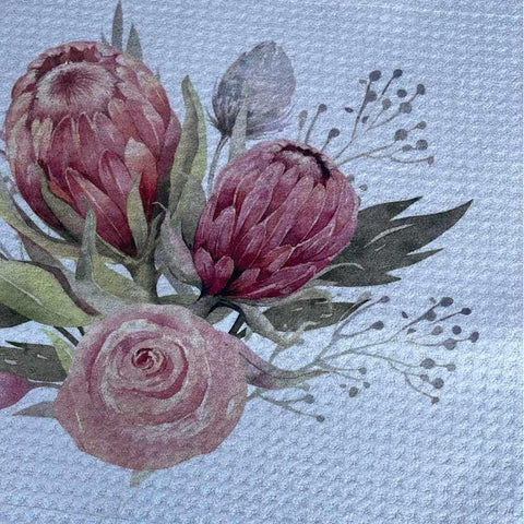 South African Shop - Microfibre Printed Dishcloth - Proteas Bouquet Small- - Something From Home