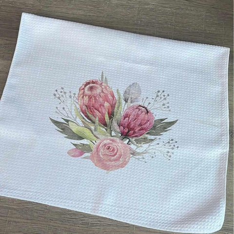 South African Shop - Microfibre Printed Dishcloth - Proteas Bouquet Small- - Something From Home