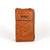 South African Shop - Sling Wallet with Cellphone Pouch - Rust PU Leather with Embossed Protea- - Something From Home