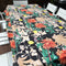 Tablecloth - Black with Orange Flowers - Something From Home - South African Shop