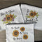 South African Shop - Waffle Weave Printed Dishcloths - Sunflowers (Set of 3)- - Something From Home