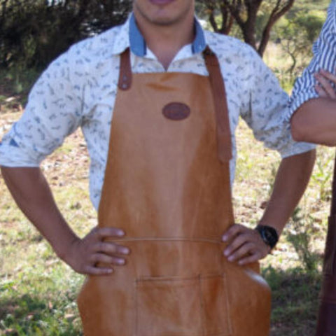 Woesmooi Genuine leather Apron - Tan - Something From Home - South African Shop