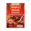 Royco Marinade Spare Rib 39g sachet with smoky-sweet South African flavor for tenderizing and seasoning ribs and meats.