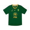 Women's Springbok Jersey 2X-Large green rugby shirt with FNB logo and South African emblem