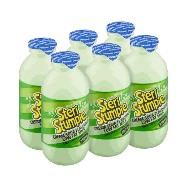 Steri Stumpie Cream Soda flavoured low fat milk 6-pack bottles