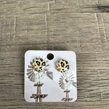 Stud Earrings - Hexagon Leopard Spots - Something From Home - South African Shop
