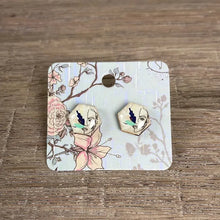 Stud Earrings - Hexagon Mint Face - Something From Home - South African Shop