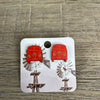 Stud Earrings - Red Bus - Something From Home - South African Shop