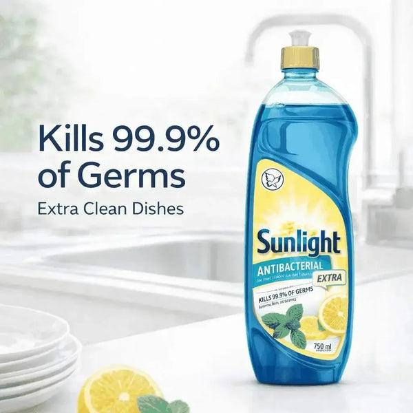 Sunlight Dishwashing Liquid - Anti- Bacterial 750ml Facebook Ad