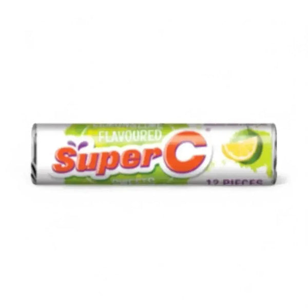 Super C Lemon & Lime flavored sheets 36g citrus snack roll
