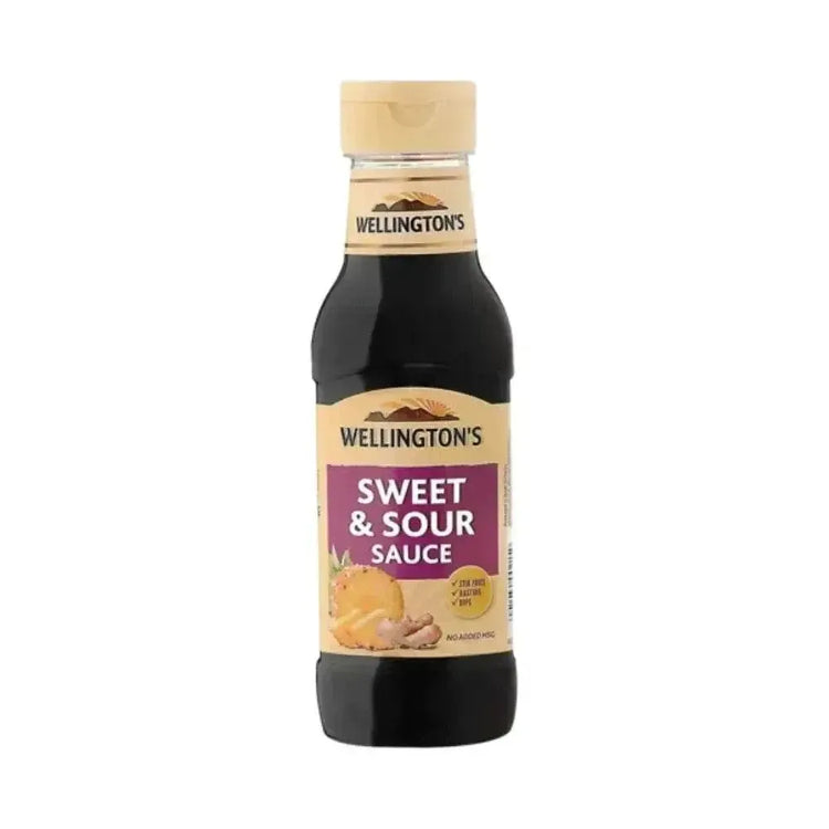 Wellington Sweet & Sour Sauce 375ml bottle gluten and dairy free
