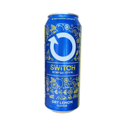 Switch Energy Drink Dry Lemon 500ml can with citrus flavor and high caffeine boost