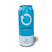 Switch Energy Drink Element Flavour 500ml blue can with high caffeine and B-vitamins for energy and focus