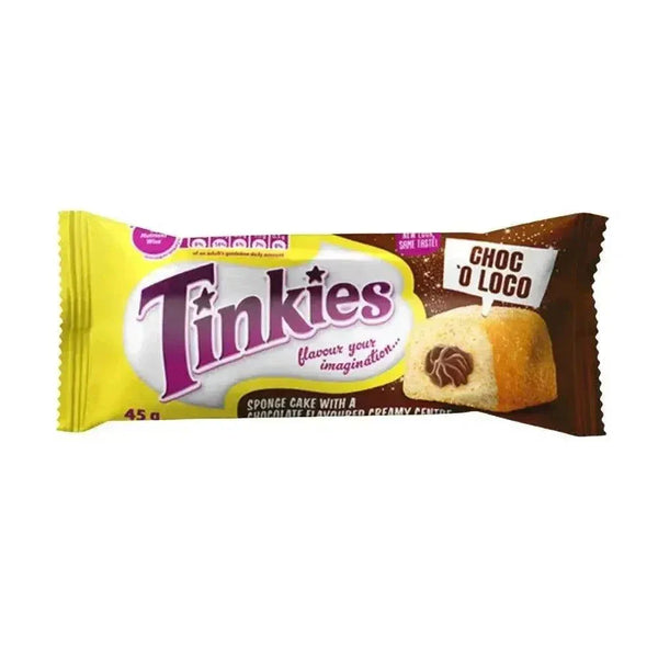 Tinkies Chocolate 45g 6-pack snack with sealed packaging for freshness