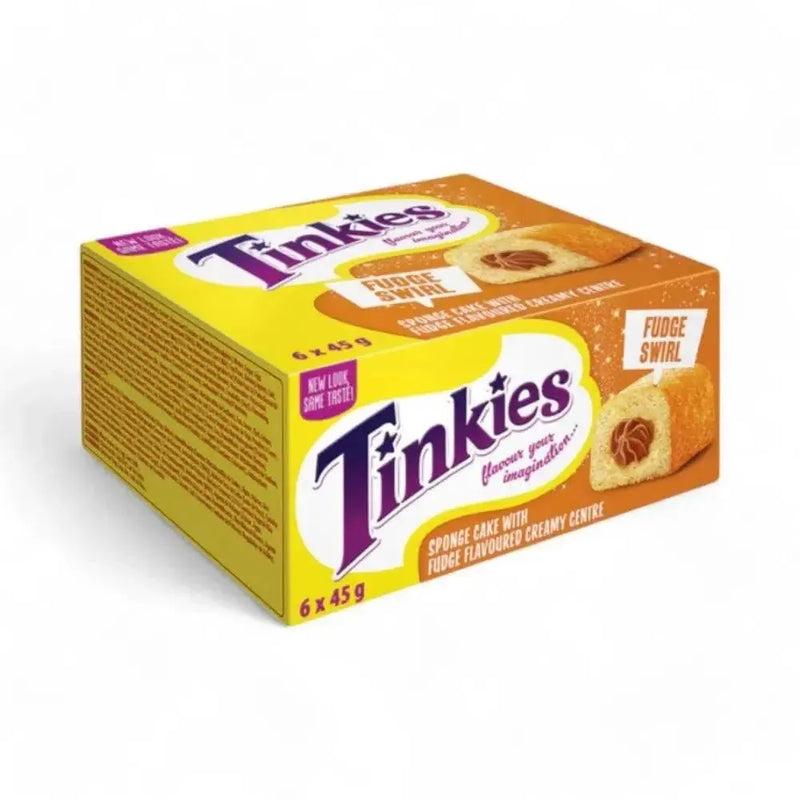 Tinkies Fudge Swirl 45g six-pack of indulgent fudge swirl snacks