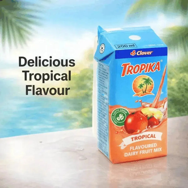 Tropika Flavoured Dairy Fruit Mix Tropical flavor 200ml bottle drink