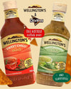 Wellington Sauce Jalapeno 500ml bottle with sweet and spicy flavor, no added colors or flavors.