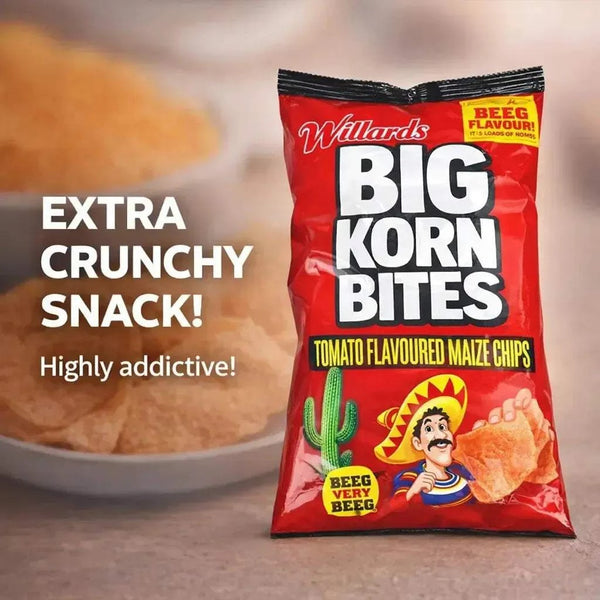 Willards Big Korn Bites Tomato 120g Facebook Ad